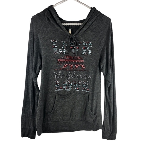 Ocasion Tops - OCASION | Love Graphic Hoodie